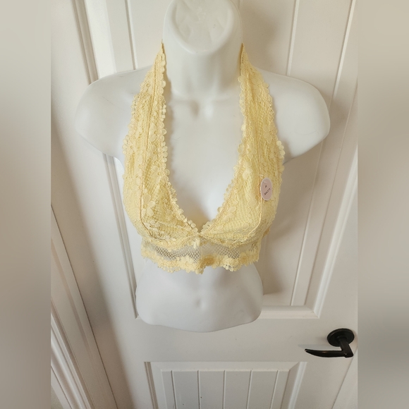 Forever 21 Yellow Lace Bralette Bra  | Size Medium | NWT - Picture 5 of 7